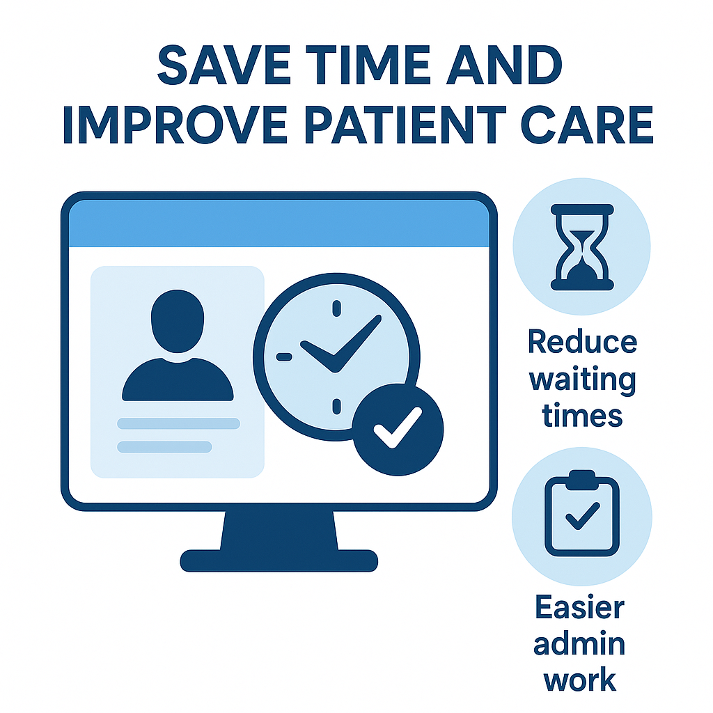 hospital management software save time improve patient care, reduce waiting time and easy admin work